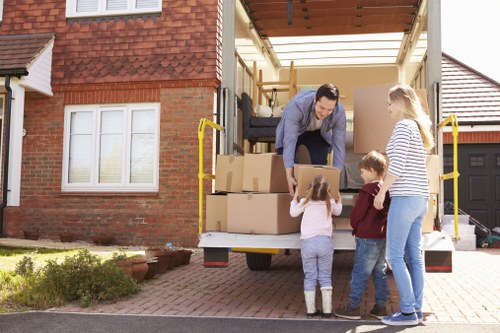 Removal van and moving boxes for East Ham home moves
