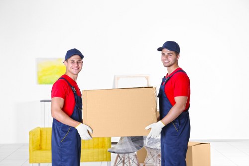 Removal team helping with a home move in East Ham