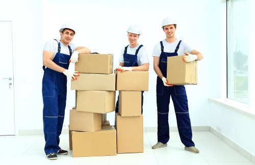 Packing and loading support for a moving van in East Ham