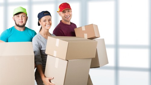 Local removals vehicle serving East Ham streets and flats