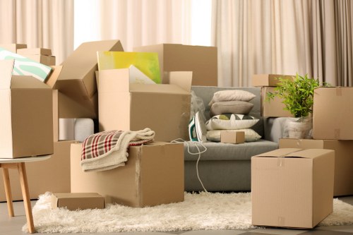 Moving day preparation and loading for East Ham removal services